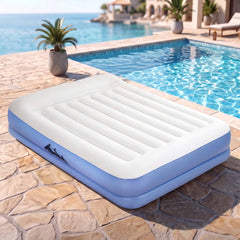 Weisshorn Queen Air Mattress with Rechargeable Cordless Pump 41cm