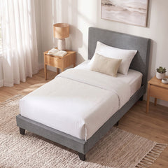 Artiss Bed Frame Single Size Grey NEO