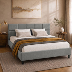 Artiss Bed Frame Queen Size Grey TINO