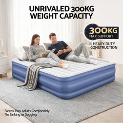 Bestway King Air Mattress with Built-in Pump Tritech Inflatable Bed 56cm