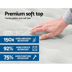 Bestway Queen Air Mattress with Built-in Pump Fortech Inflatable Bed 46cm