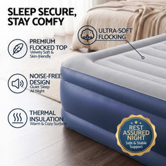 Bestway Queen Air Mattress with Built-in Pump Tritech Inflatable Bed 61cm