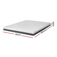 Giselle Memory Foam Gel Bamboo Wool Mattress – Queen
