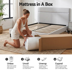 Giselle Memory Foam Gel Bamboo Wool Mattress – Double