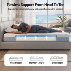 Giselle Memory Foam Gel Bamboo Wool Mattress – King