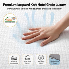 Giselle Memory Foam Gel Bamboo Wool Mattress – King