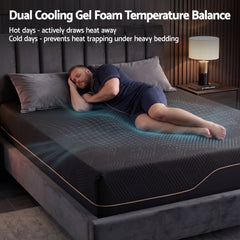 Giselle Memory Foam Gel Bamboo Wool Mattress – Double