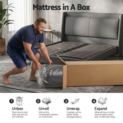 Giselle Memory Foam Gel Bamboo Wool Mattress – Double