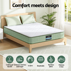 Giselle Memory Foam Euro Top Gel Bamboo Mattress – Queen