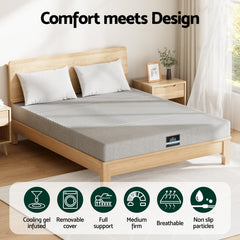 Giselle Memory Foam Gel Bamboo Wool Mattress – Double
