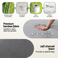 Giselle Memory Foam Gel Bamboo Wool Mattress – Double