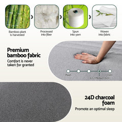 Giselle Memory Foam Gel Bamboo Wool Mattress – King Single