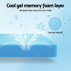 Giselle Memory Foam Gel Bamboo Wool Mattress – King Single
