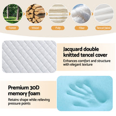 Giselle Memory Foam Bamboo Wool Mattress – Queen