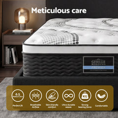 Giselle Pocket Spring Euro Top Bamboo Wool Mattress – King Single