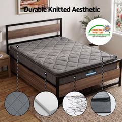 Giselle Pillow Top Bonnell Spring Bamboo Wool Mattress – Queen