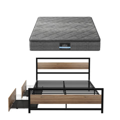 Giselle Pillow Top Bonnell Spring Bamboo Wool Mattress – Queen