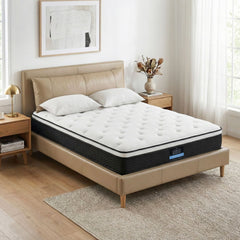 Giselle Pocket Spring Euro Top Bonnell Spring Bamboo Mattress – King Single