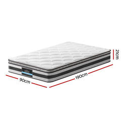 Giselle Pillow Top Bonnell Spring Bamboo Wool Mattress – King