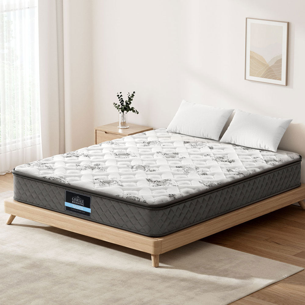 Giselle Pillow Top Bonnell Spring Bamboo Wool Mattress – Queen
