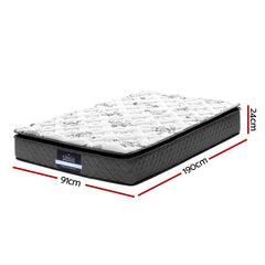 Giselle Pillow Top Bonnell Spring Bamboo Wool Mattress – King