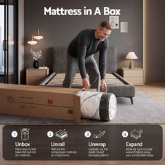 Giselle Pocket Spring Euro Top Bamboo Wool Mattress – King