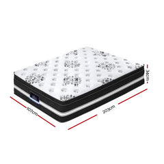 Giselle Pocket Spring Memory Foam Euro Top Gel Mattress – King Single
