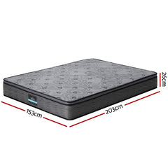 Giselle Pocket Spring Memory Foam Euro Top Bamboo Mattress – Queen