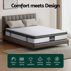 Giselle Memory Foam Bonnell Spring Gel Bamboo Mattress – King