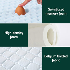 Giselle Memory Foam Bonnell Spring Gel Bamboo Mattress – King