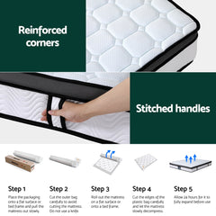 Giselle Memory Foam Bonnell Spring Gel Bamboo Mattress – King