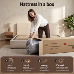 Giselle Pocket Spring Hybrid Euro Top Bamboo Mattress – Double