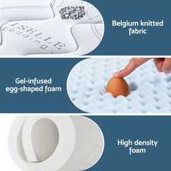 Giselle Pocket Spring Memory Foam Hybrid Gel Mattress – Double