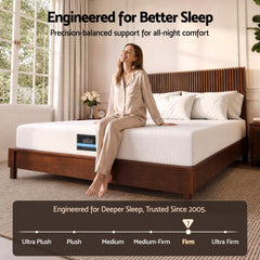 Giselle 25cm Queen Hybrid Mattress Soft Knitted Fabric Edge Support Gel Foam