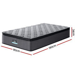 Giselle Pocket Spring Memory Foam Latex Euro Top Mattress – King Single