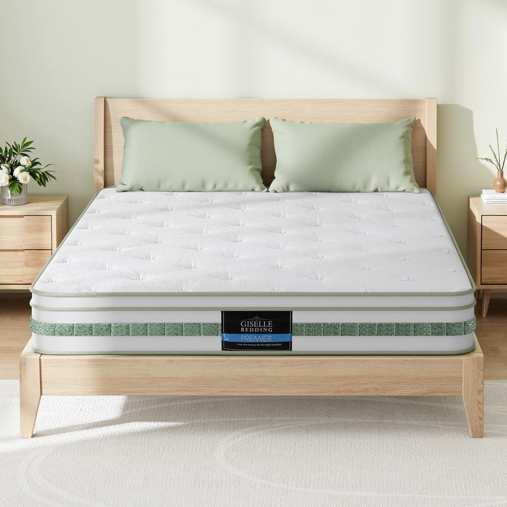 Giselle Pocket Spring Euro Top Bamboo Wool Mattress – King