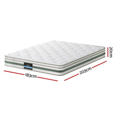 Giselle Pocket Spring Euro Top Bamboo Wool Mattress – King