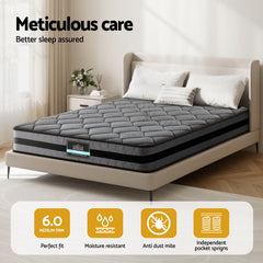 Giselle Pocket Spring Bamboo Wool Mattress – King