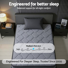 Giselle Pocket Spring Hybrid Euro Top Bamboo Mattress – King