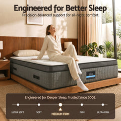 Giselle Pocket Spring Memory Foam Gel Bamboo Mattress – Double