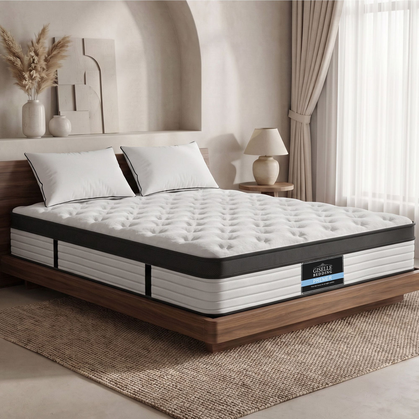 Giselle Pocket Spring Euro Top Bamboo Wool Mattress – Double