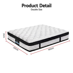 Giselle Pocket Spring Euro Top Bamboo Wool Mattress – Double