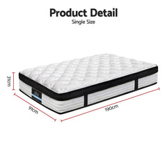 Giselle Pocket Spring Euro Top Bamboo Wool Mattress – King