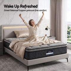 Giselle Pocket Spring Euro Top Bamboo Wool Mattress – King Single