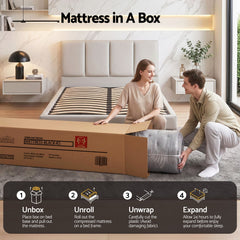 Giselle Pocket Spring Euro Top Bamboo Wool Mattress – King Single