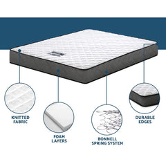 Giselle Pocket Spring Bonnell Spring Bamboo Wool Mattress – King Single