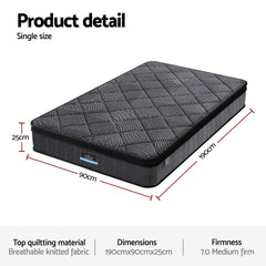 Giselle Pocket Spring Memory Foam Latex Hybrid Mattress – King