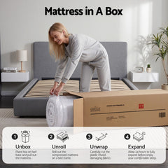 Giselle Pocket Spring Bamboo Wool Mattress – King