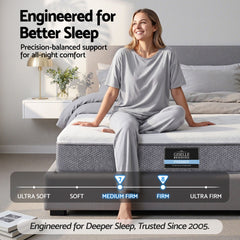 Giselle Pocket Spring Bamboo Wool Mattress – King Single