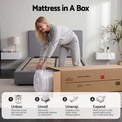 Giselle Pocket Spring Bamboo Wool Mattress – King Single
